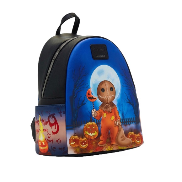 Loungefly Trick \'R‎ Treat Glow-In-The-Dark Sam Mini Backpack And Cardholder main image 4